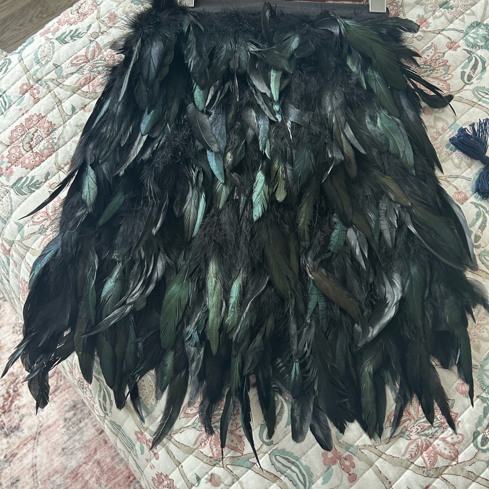 Nasty Gal Black Embellished Mini Skirt